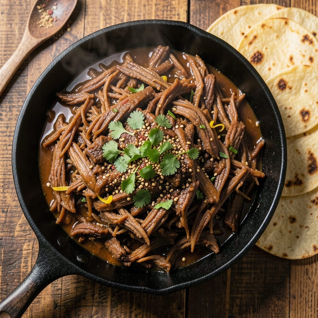 Authentic Mexican Shredded Beef Recipe Slow Cooker: Smoky Tortilla-Infused Tenderness