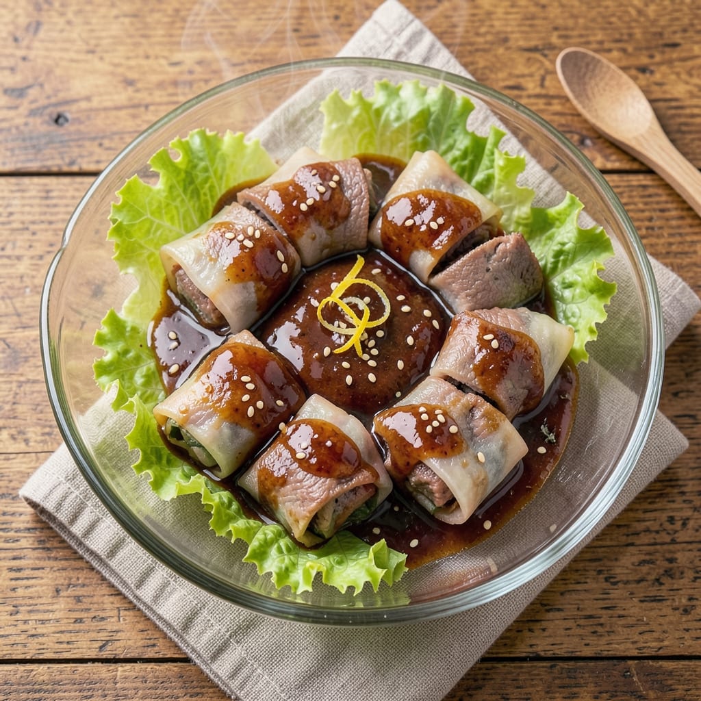 Asian Beef Roll Recipe: Silky Wrapped Bites with Sweet-Chili Crunch
