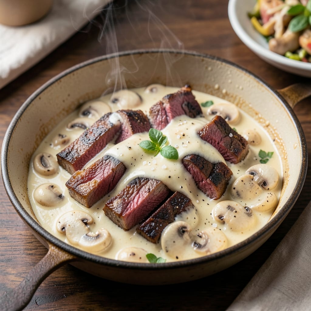 5-Ingredient Beef Stroganoff Recipe: One-Pan Creamy Mushroom Magic