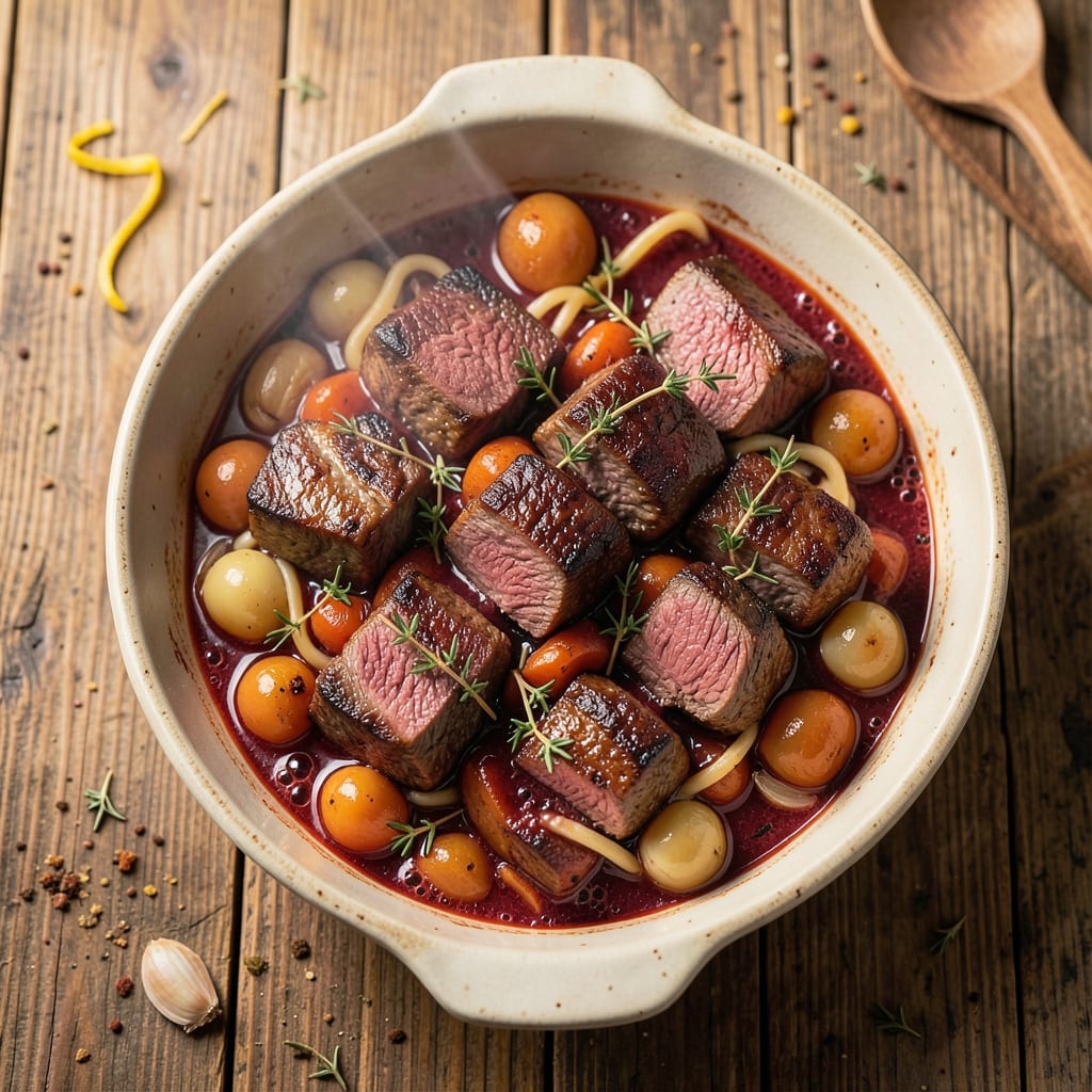 America's Test Kitchen Beef Bourguignon Recipe: Deep Red Wine Braise with Perfectly Tender Chunks