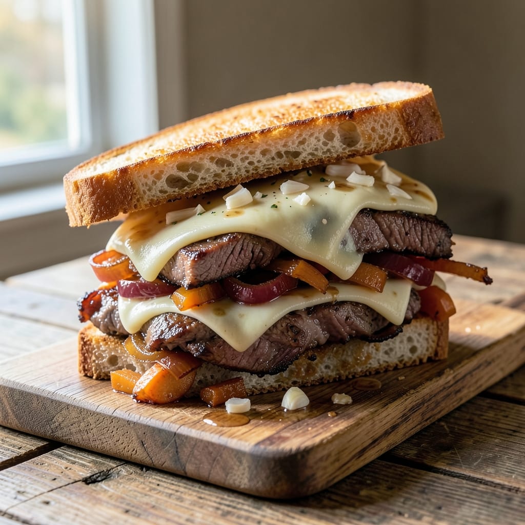 Baked Roast Beef Sandwiches Recipe: Slow-Braised Tenderness with Crispy Provel Cheese